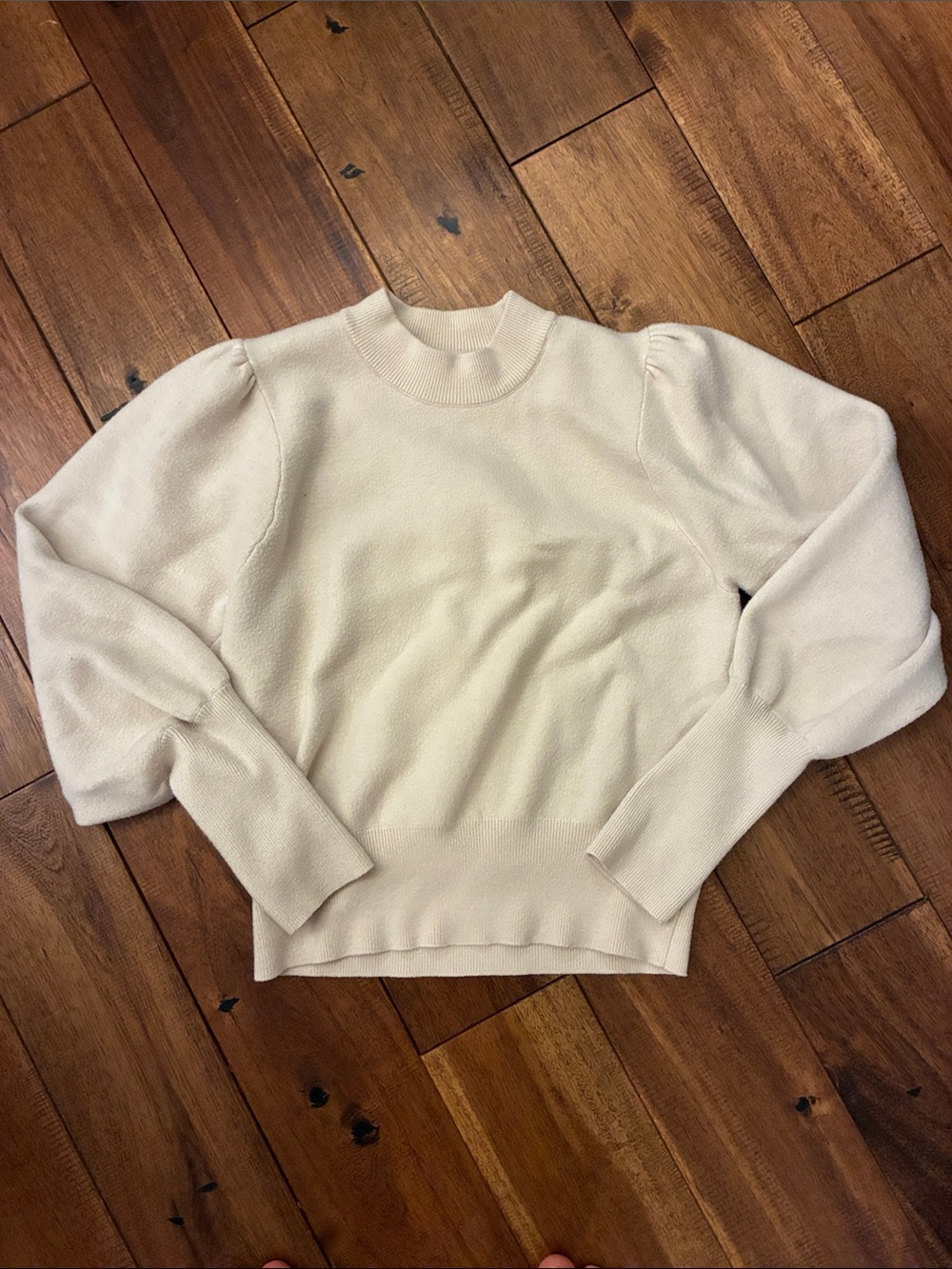Cream Puff Sleeve Sweater - Small